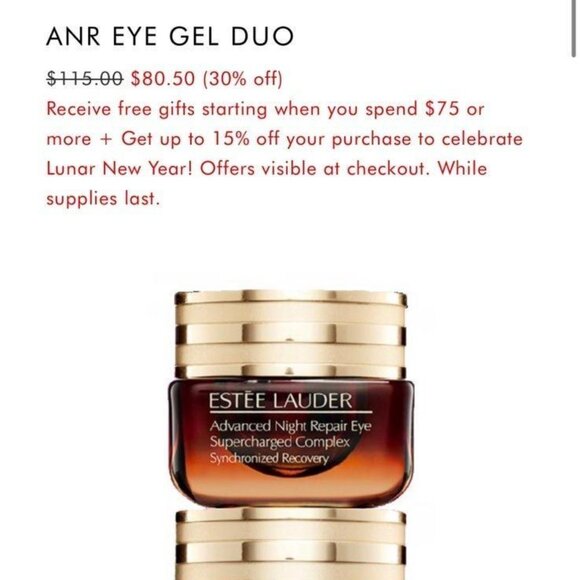 (pack of 2) Estée Lauder advanced night repair eye cream 15ml - Picture 13 of 14